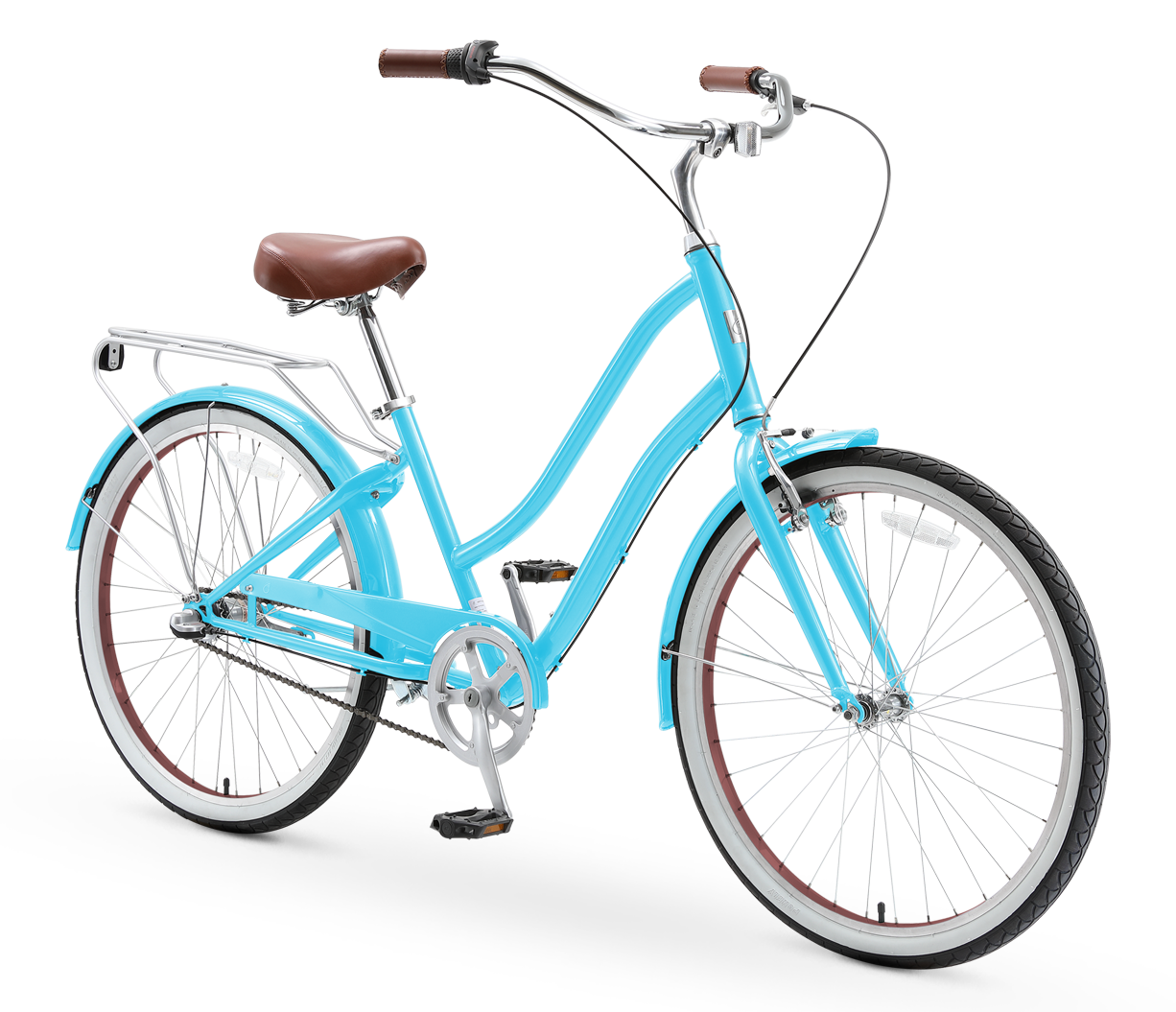 sixthreezero EVRYjourney Women's 26" 3 Speed Steel Step-Through Touring Hybrid Bicycle