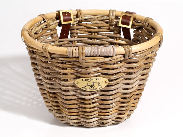 Nantucket Tuckernuck Collection Front Wicker Baskets - Adult Size