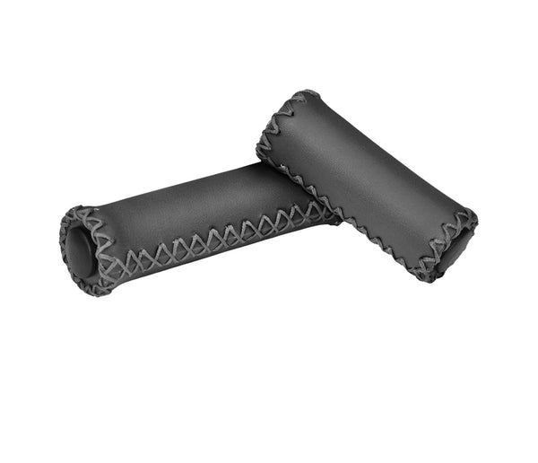 Leather Handlebar Grips - Three Speed